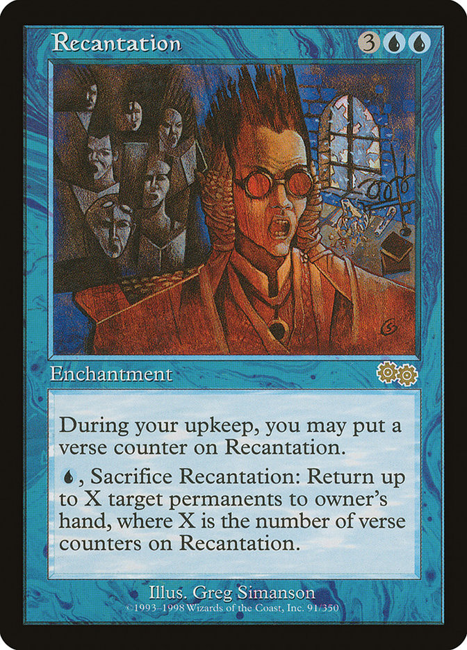 Recantation [Urza's Saga] | Pegasus Games WI