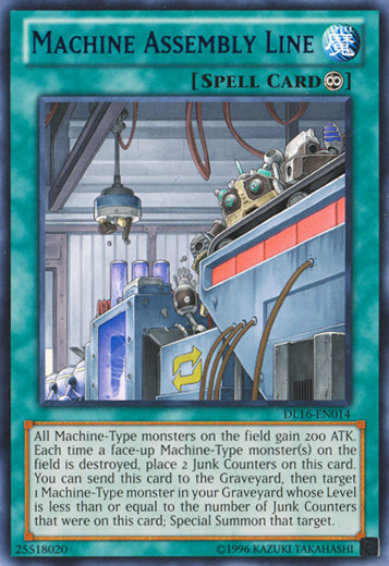 Machine Assembly Line (Blue) [DL16-EN014] Rare | Pegasus Games WI