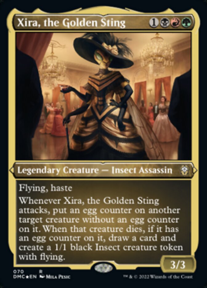 Xira, the Golden Sting (Foil Etched) [Dominaria United Commander] | Pegasus Games WI