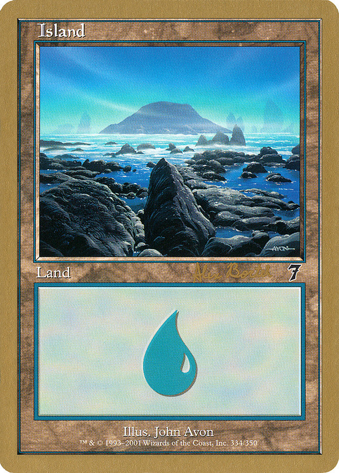 Island (ab334) (Alex Borteh) [World Championship Decks 2001] | Pegasus Games WI