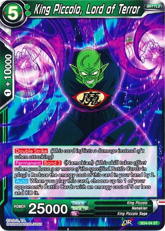King Piccolo, Lord of Terror (Starter Deck - The Guardian of Namekians) [SD4-04] | Pegasus Games WI