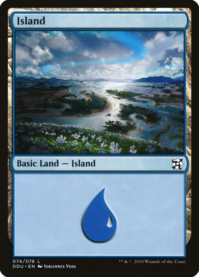 Island (74) [Duel Decks: Elves vs. Inventors] | Pegasus Games WI