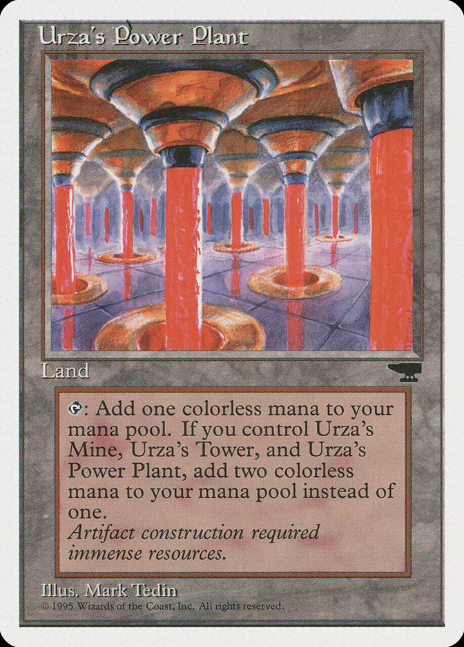 Urza's Power Plant (Red Columns) [Chronicles] | Pegasus Games WI