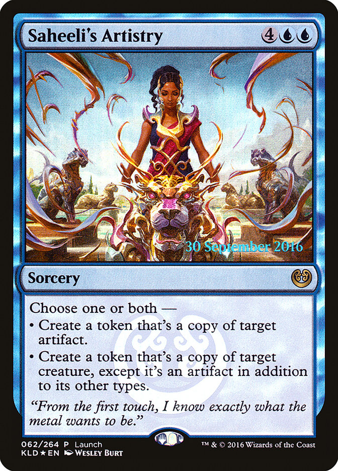 Saheeli's Artistry (Launch) [Kaladesh Promos] | Pegasus Games WI