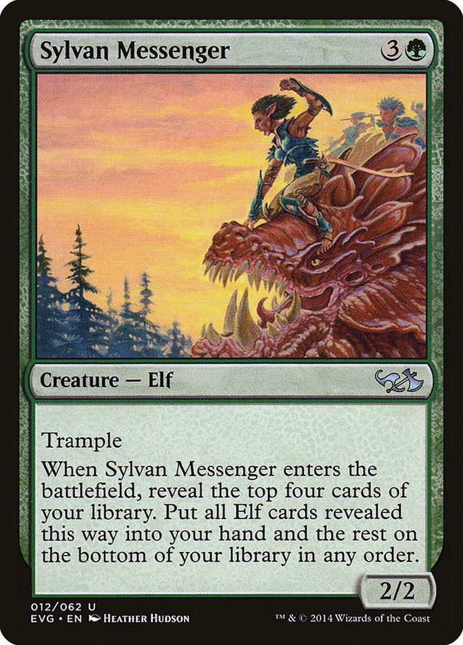 Sylvan Messenger (Elves vs. Goblins) [Duel Decks Anthology] | Pegasus Games WI