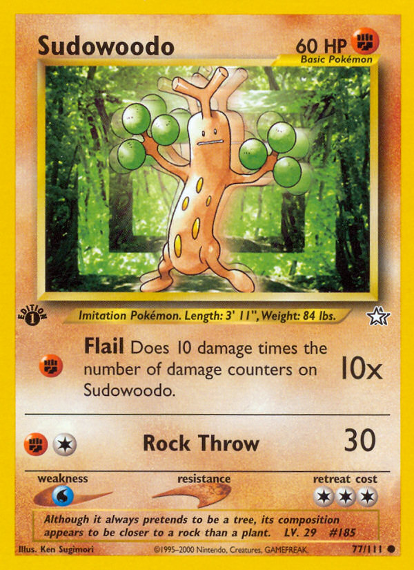 Sudowoodo (77/111) [Neo Genesis 1st Edition] | Pegasus Games WI