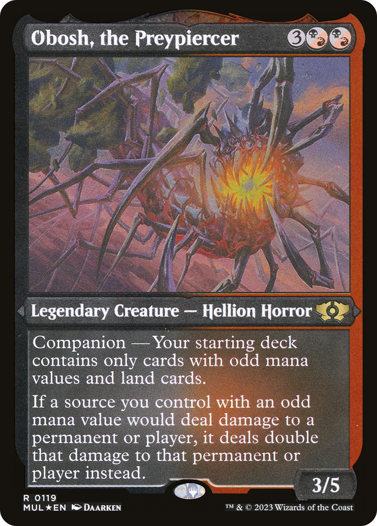 Obosh, the Preypiercer (Foil Etched) [Multiverse Legends] | Pegasus Games WI