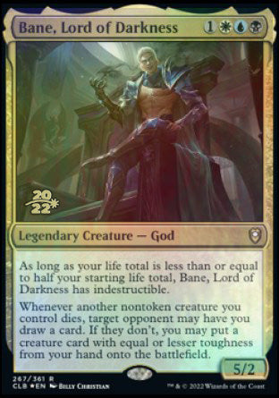 Bane, Lord of Darkness [Commander Legends: Battle for Baldur's Gate Prerelease Promos] | Pegasus Games WI