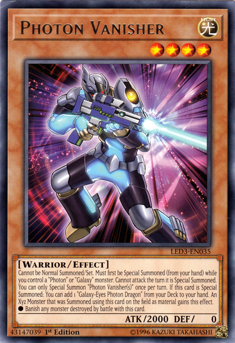 Photon Vanisher [LED3-EN035] Rare | Pegasus Games WI