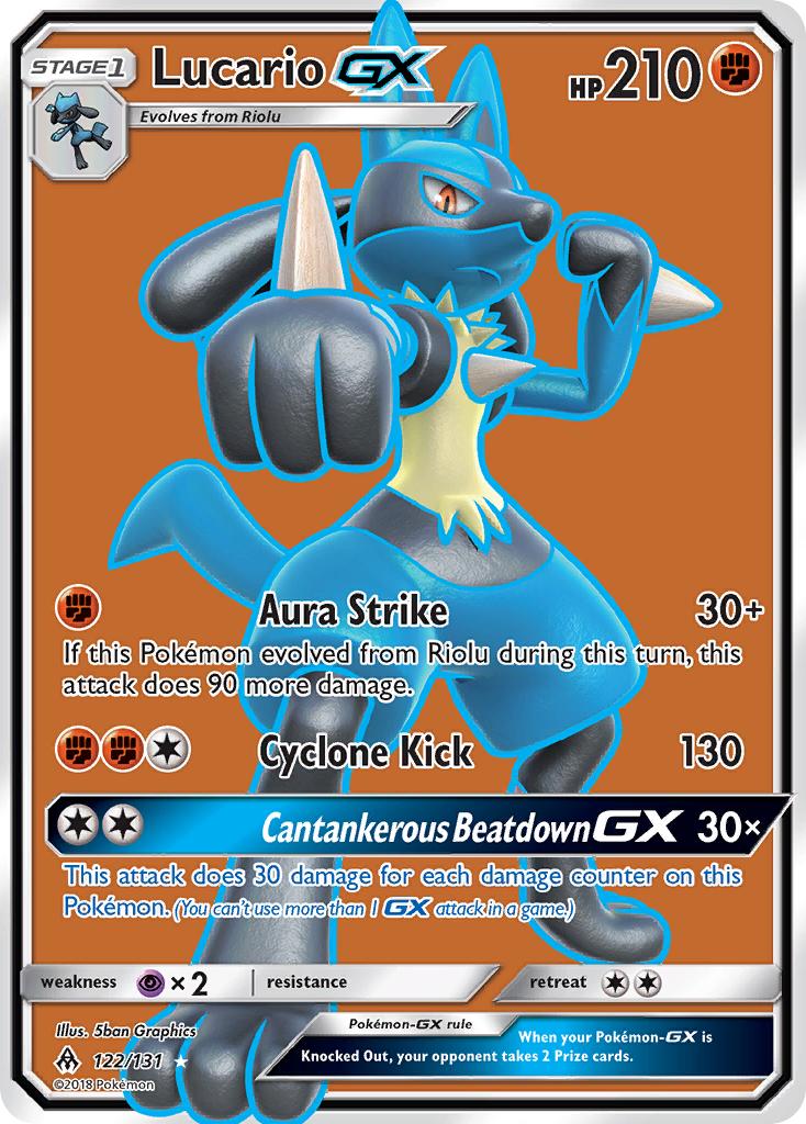 Lucario GX (122/131) [Sun & Moon: Forbidden Light] | Pegasus Games WI