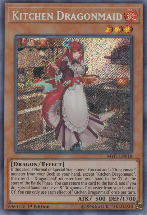 Kitchen Dragonmaid [MYFI-EN018] Secret Rare | Pegasus Games WI