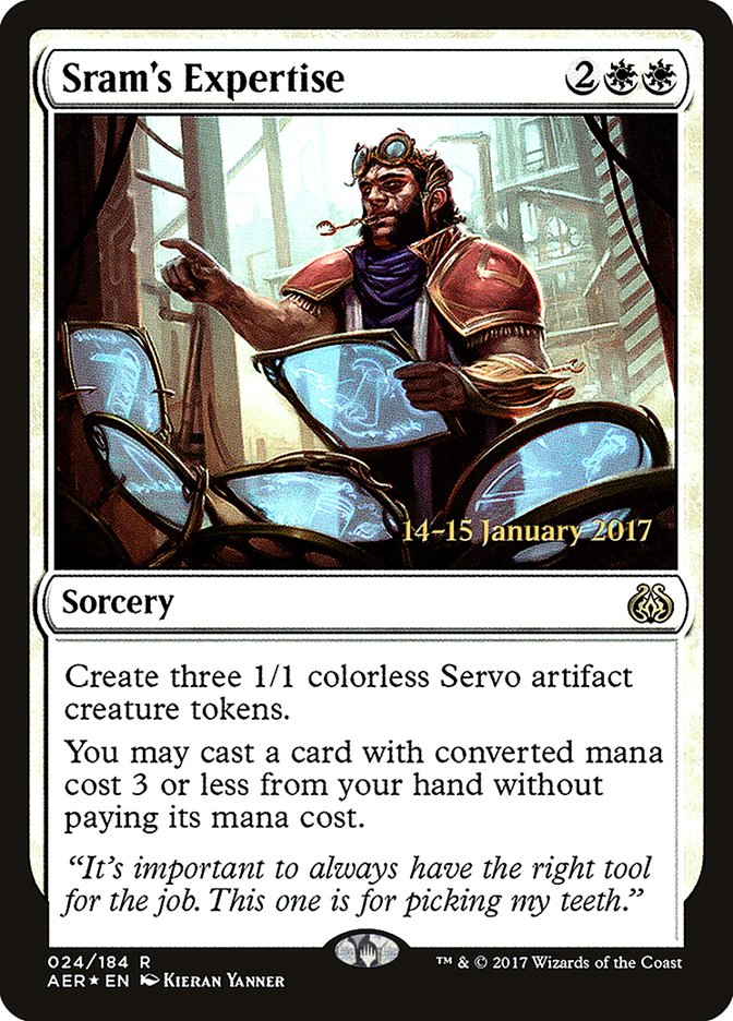 Sram's Expertise [Aether Revolt Prerelease Promos] | Pegasus Games WI