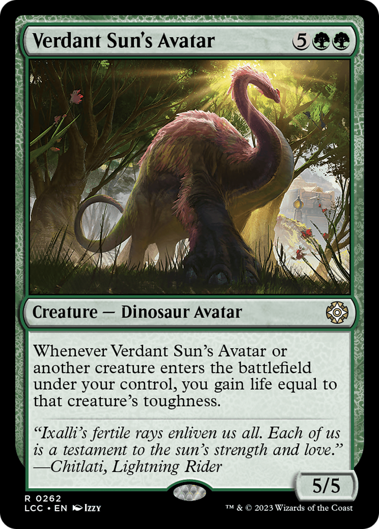 Verdant Sun's Avatar [The Lost Caverns of Ixalan Commander] | Pegasus Games WI