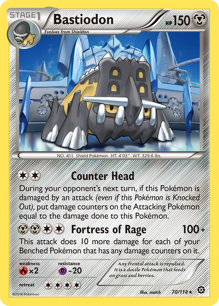 Bastiodon (70/114) [XY: Steam Siege] | Pegasus Games WI