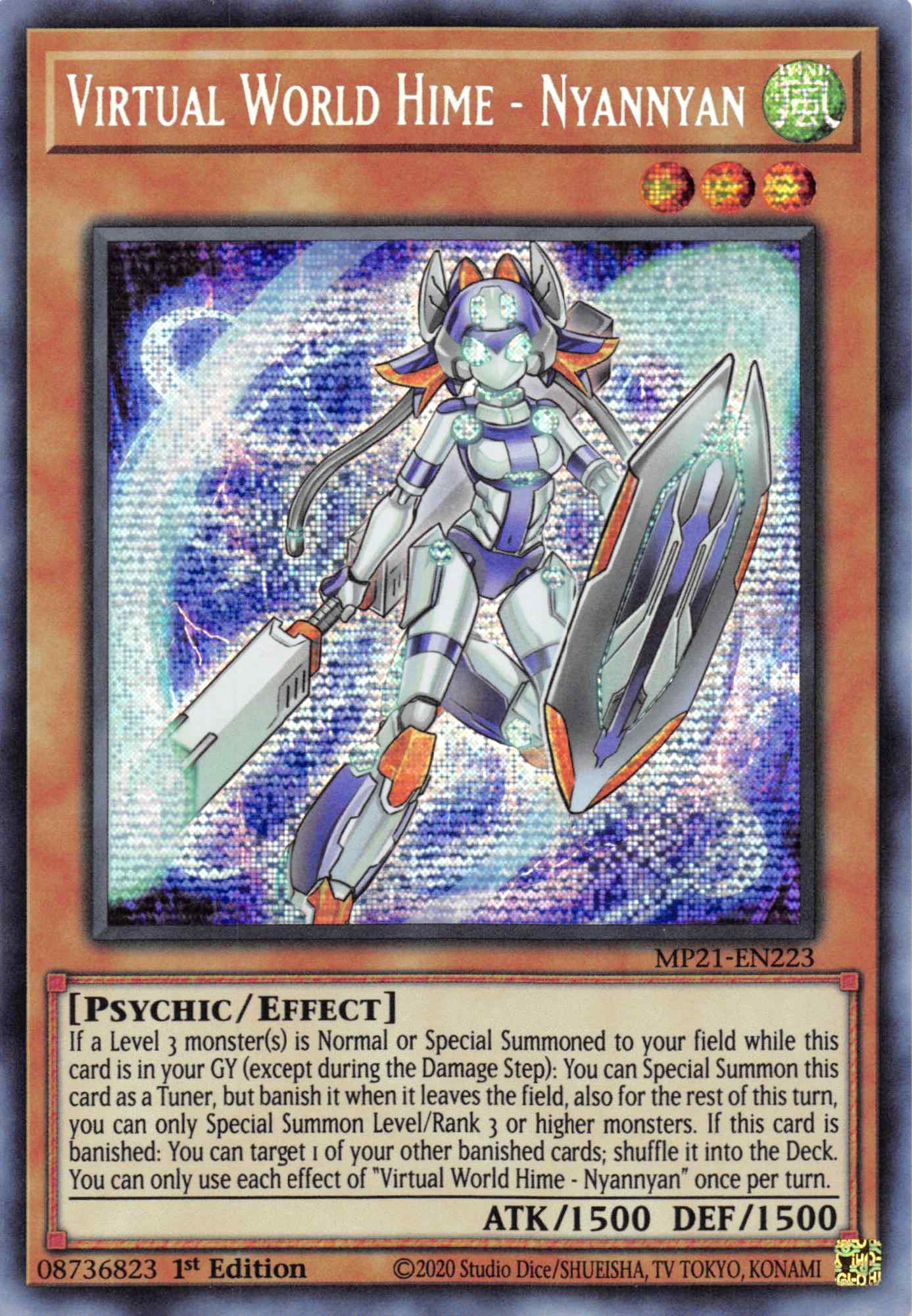 Virtual World Hime - Nyannyan [MP21-EN223] Prismatic Secret Rare | Pegasus Games WI