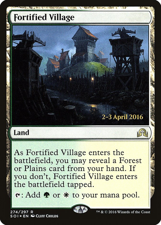 Fortified Village [Shadows over Innistrad Prerelease Promos] | Pegasus Games WI