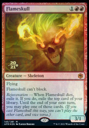 Flameskull [Dungeons & Dragons: Adventures in the Forgotten Realms Prerelease Promos] | Pegasus Games WI
