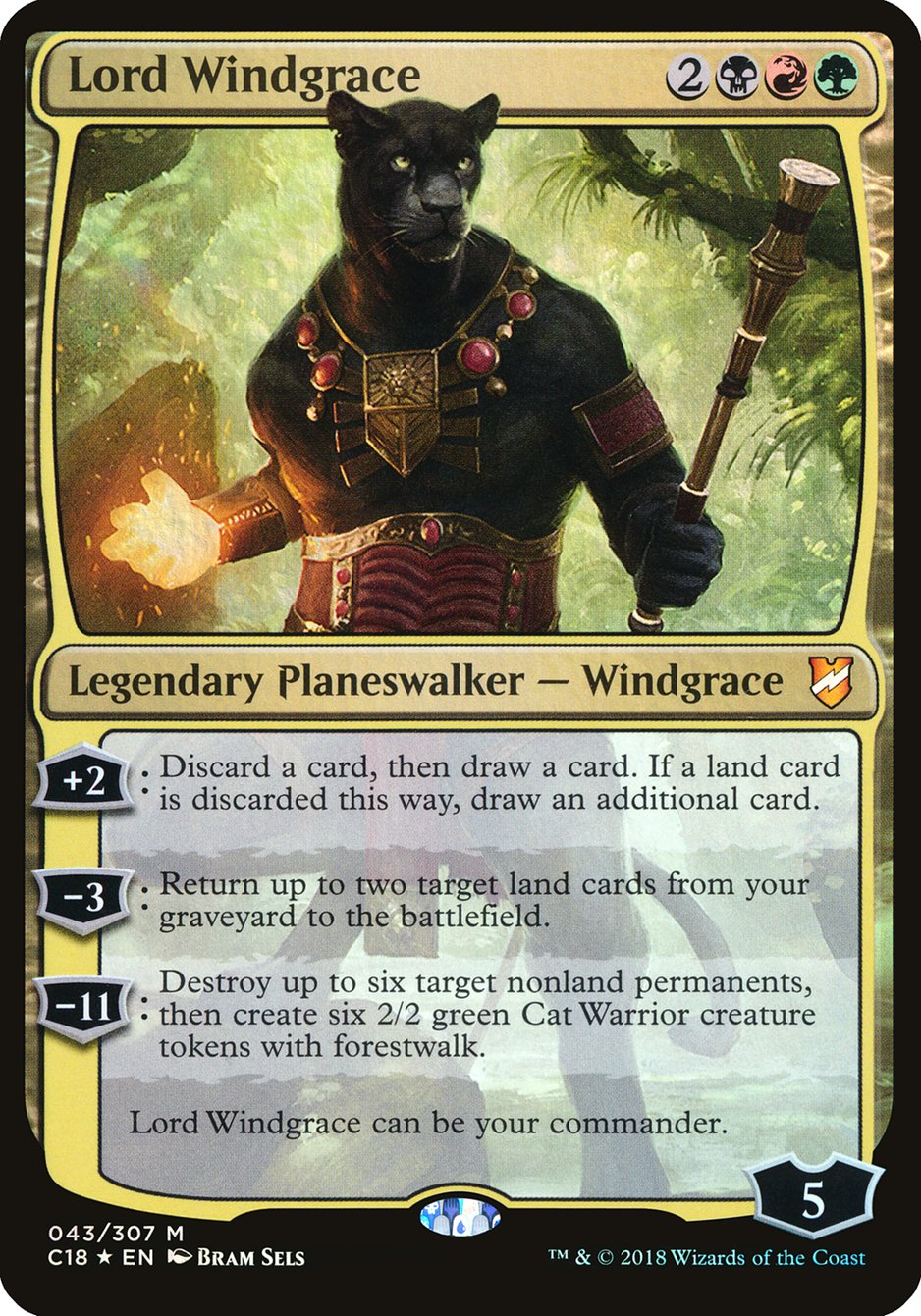 Lord Windgrace (Oversized) [Commander 2018 Oversized] | Pegasus Games WI