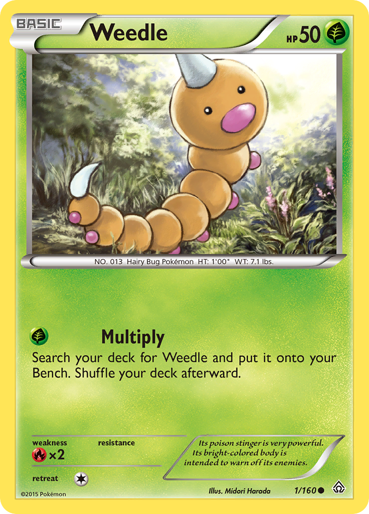 Weedle (1/160) [XY: Primal Clash] | Pegasus Games WI