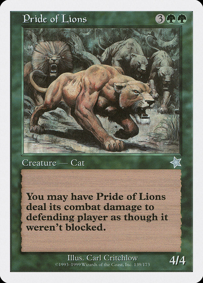 Pride of Lions [Starter 1999] | Pegasus Games WI