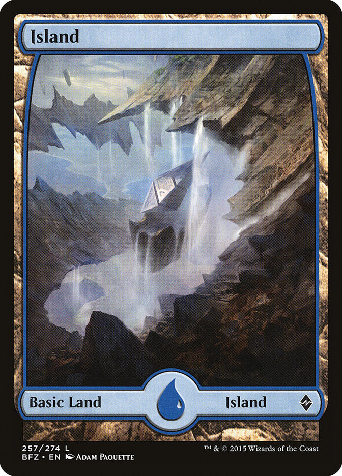 Island (257) (Full Art) [Battle for Zendikar] | Pegasus Games WI