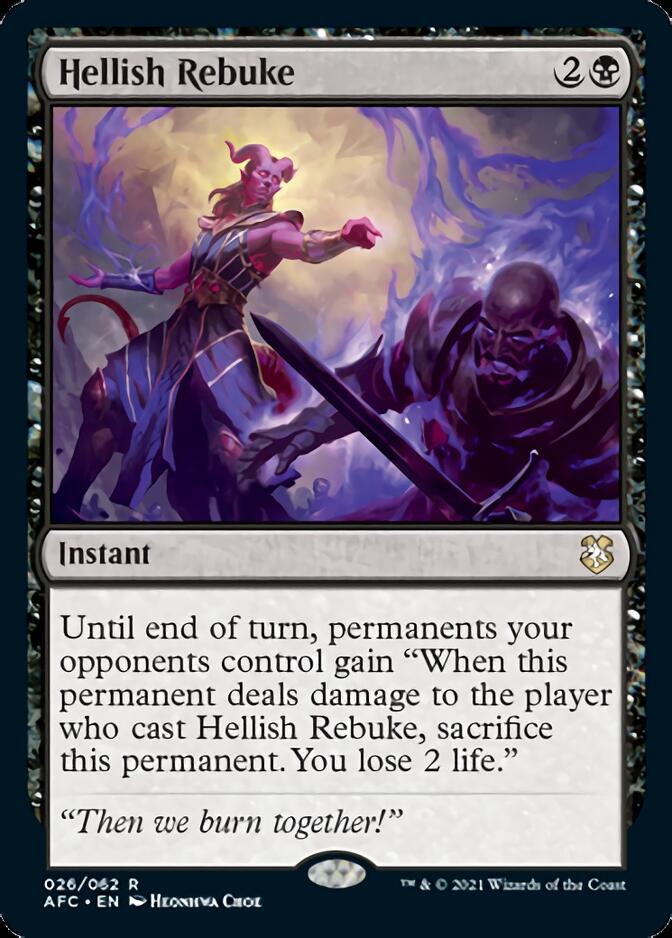 Hellish Rebuke [Dungeons & Dragons: Adventures in the Forgotten Realms Commander] | Pegasus Games WI