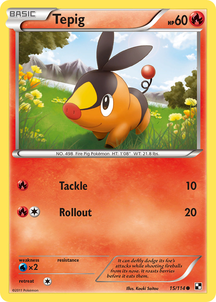 Tepig (15/114) [Black & White: Base Set] | Pegasus Games WI