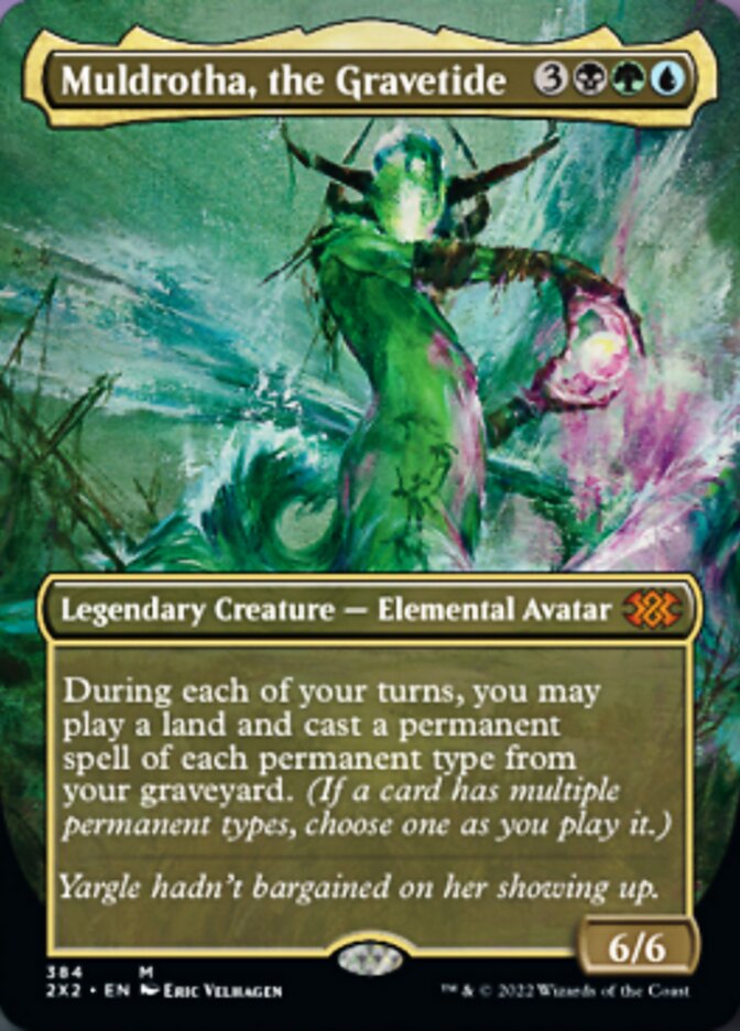 Muldrotha, the Gravetide (Borderless Alternate Art) [Double Masters 2022] | Pegasus Games WI