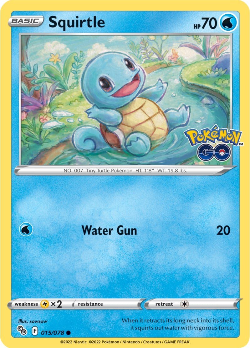 Squirtle (015/078) [Pokémon GO] | Pegasus Games WI