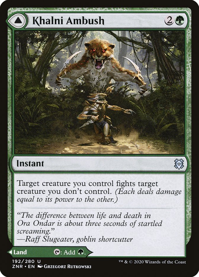 Khalni Ambush // Khalni Territory [Zendikar Rising] | Pegasus Games WI