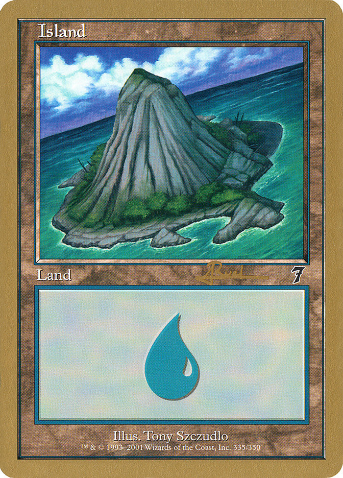 Island (ar335) (Antoine Ruel) [World Championship Decks 2001] | Pegasus Games WI