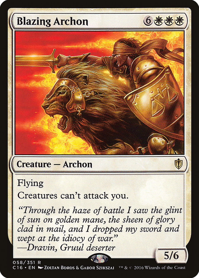 Blazing Archon [Commander 2016] | Pegasus Games WI
