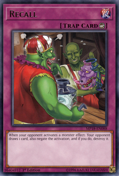 Recall [MP18-EN088] Rare | Pegasus Games WI