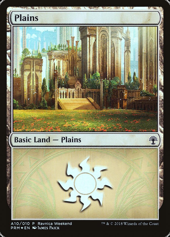 Plains (A10) [Ravnica Allegiance Ravnica Weekend] | Pegasus Games WI