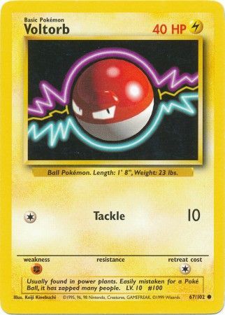 Voltorb (67/102) [Base Set Unlimited] | Pegasus Games WI