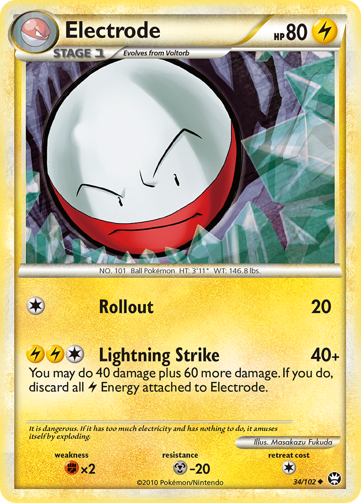 Electrode (34/102) [HeartGold & SoulSilver: Triumphant] | Pegasus Games WI