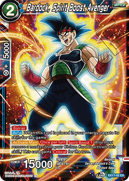 Bardock, Spirit Boost Avenger [EX17-02] | Pegasus Games WI