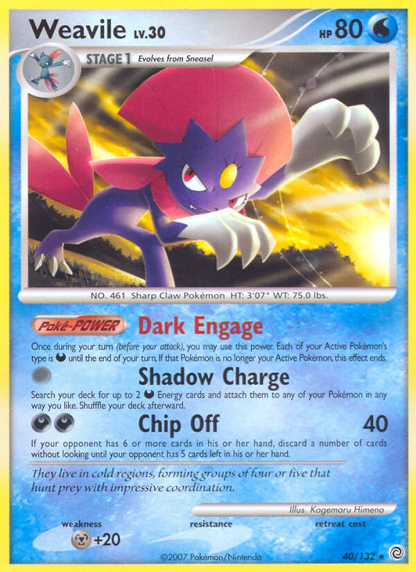 Weavile (40/132) [Diamond & Pearl: Secret Wonders] | Pegasus Games WI