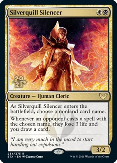Silverquill Silencer [Strixhaven: School of Mages Prerelease Promos] | Pegasus Games WI