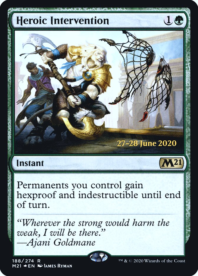 Heroic Intervention [Core Set 2021 Prerelease Promos] | Pegasus Games WI