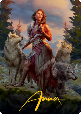 Arlinn, the Pack's Hope 1 Art Card (Gold-Stamped Signature) [Innistrad: Midnight Hunt Art Series] | Pegasus Games WI