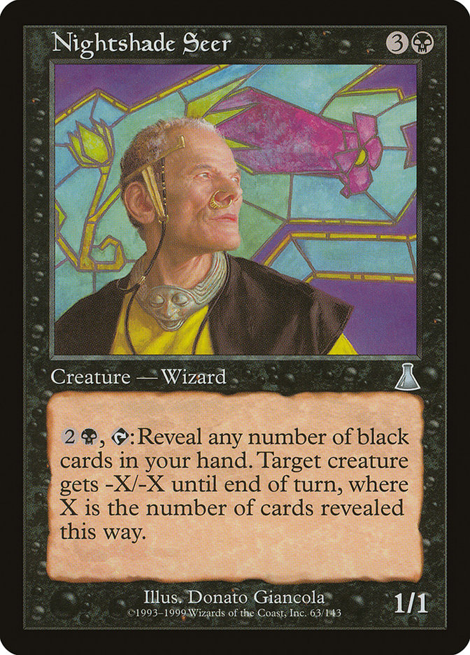 Nightshade Seer [Urza's Destiny] | Pegasus Games WI