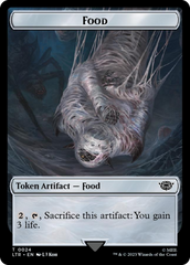 Smaug // Food (0024) Double-Sided Token (Surge Foil) [The Lord of the Rings: Tales of Middle-Earth Tokens] | Pegasus Games WI