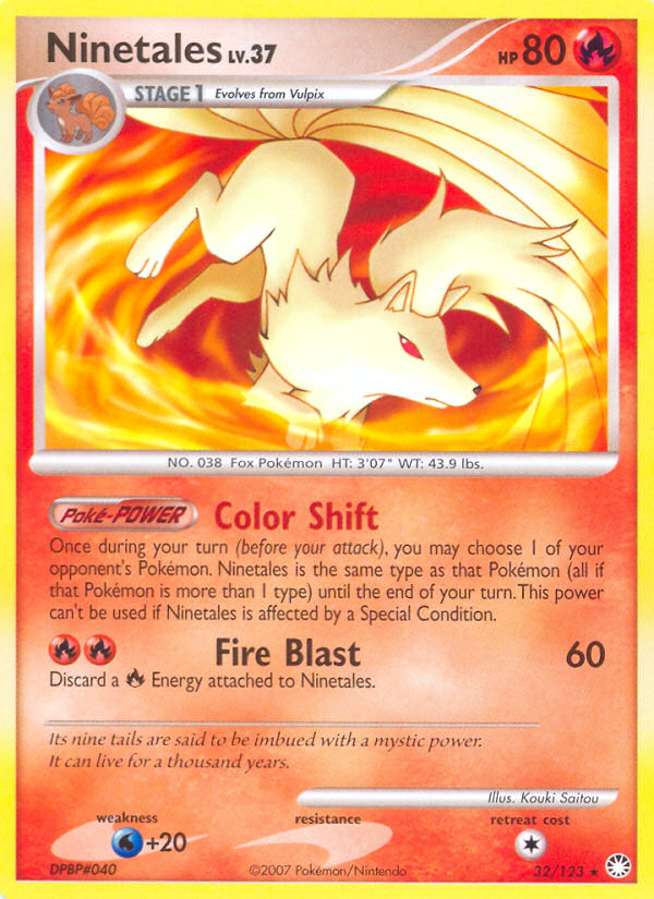 Ninetales (32/123) [Diamond & Pearl: Mysterious Treasures] | Pegasus Games WI