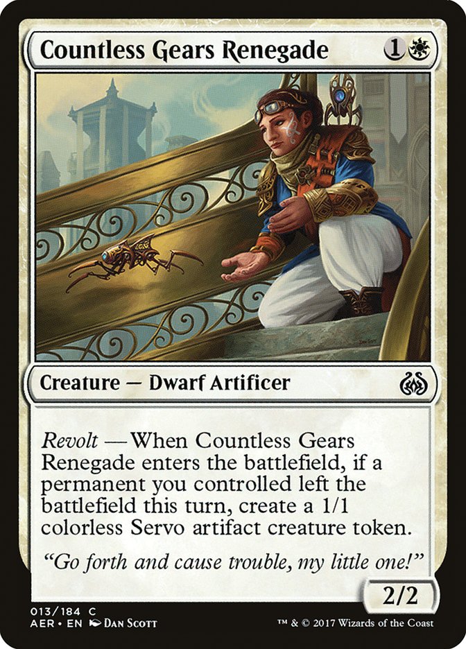 Countless Gears Renegade [Aether Revolt] | Pegasus Games WI