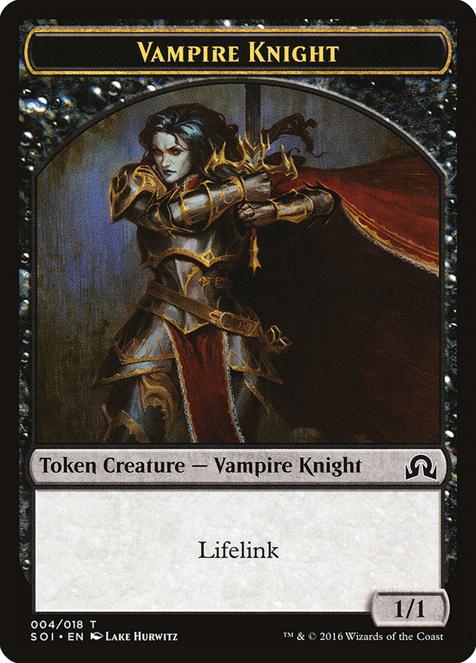 Vampire Knight Token [Shadows over Innistrad Tokens] | Pegasus Games WI