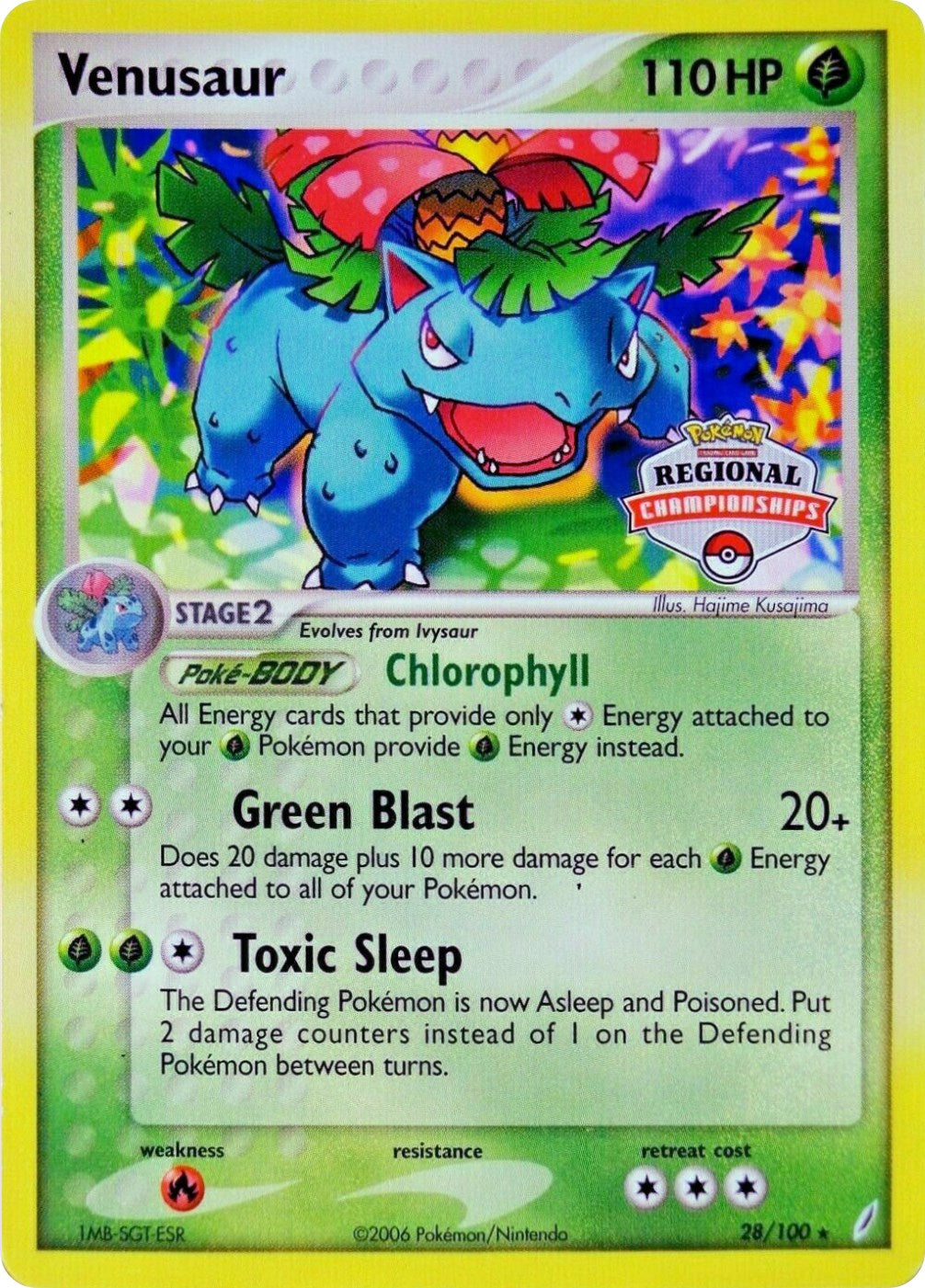 Venusaur (28/100) (Regional Championship Promo) [EX: Crystal Guardians] | Pegasus Games WI