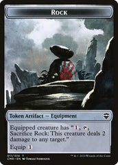 Rock // Soldier Double-Sided Token [Commander Legends Tokens] | Pegasus Games WI