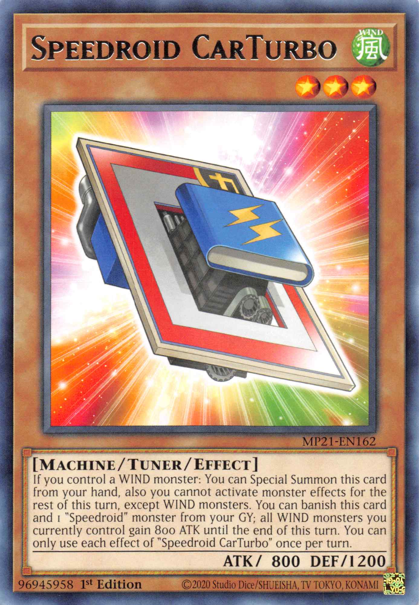 Speedroid CarTurbo [MP21-EN162] Rare | Pegasus Games WI