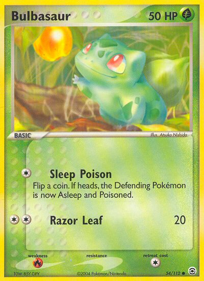 Bulbasaur (54/112) [EX: FireRed & LeafGreen] | Pegasus Games WI